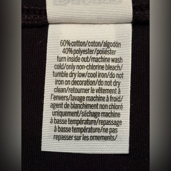 PINK Victoria's Secret VT Black Women's Top with White Accents - Picture 6 of 10